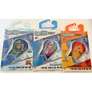 Lot of 3! Lion King Simba Super Sled X Kite Frozen Yy Story Large 32 Inch Kite